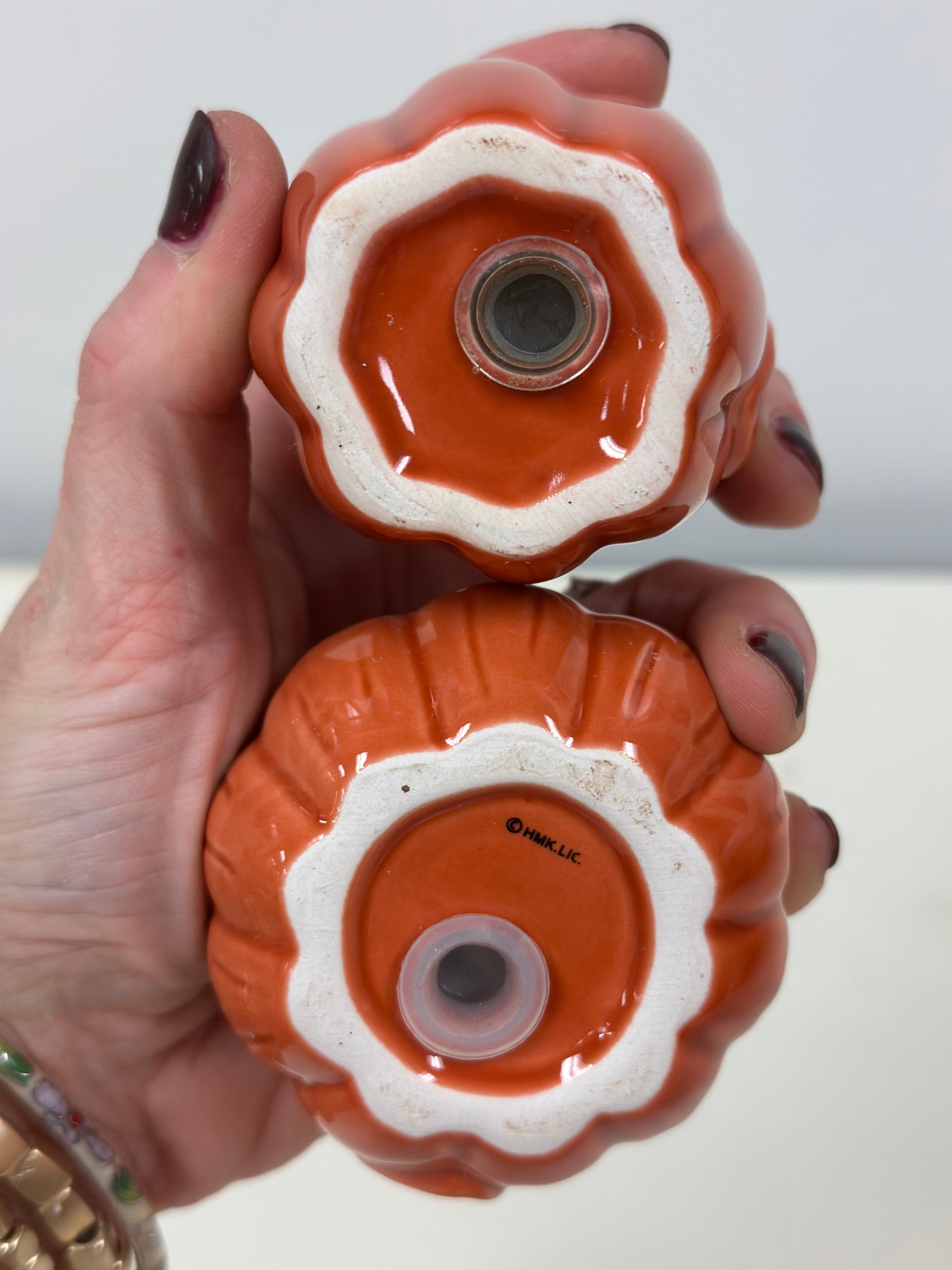 Ceramic Pumpkin Salt & Pepper Shakers