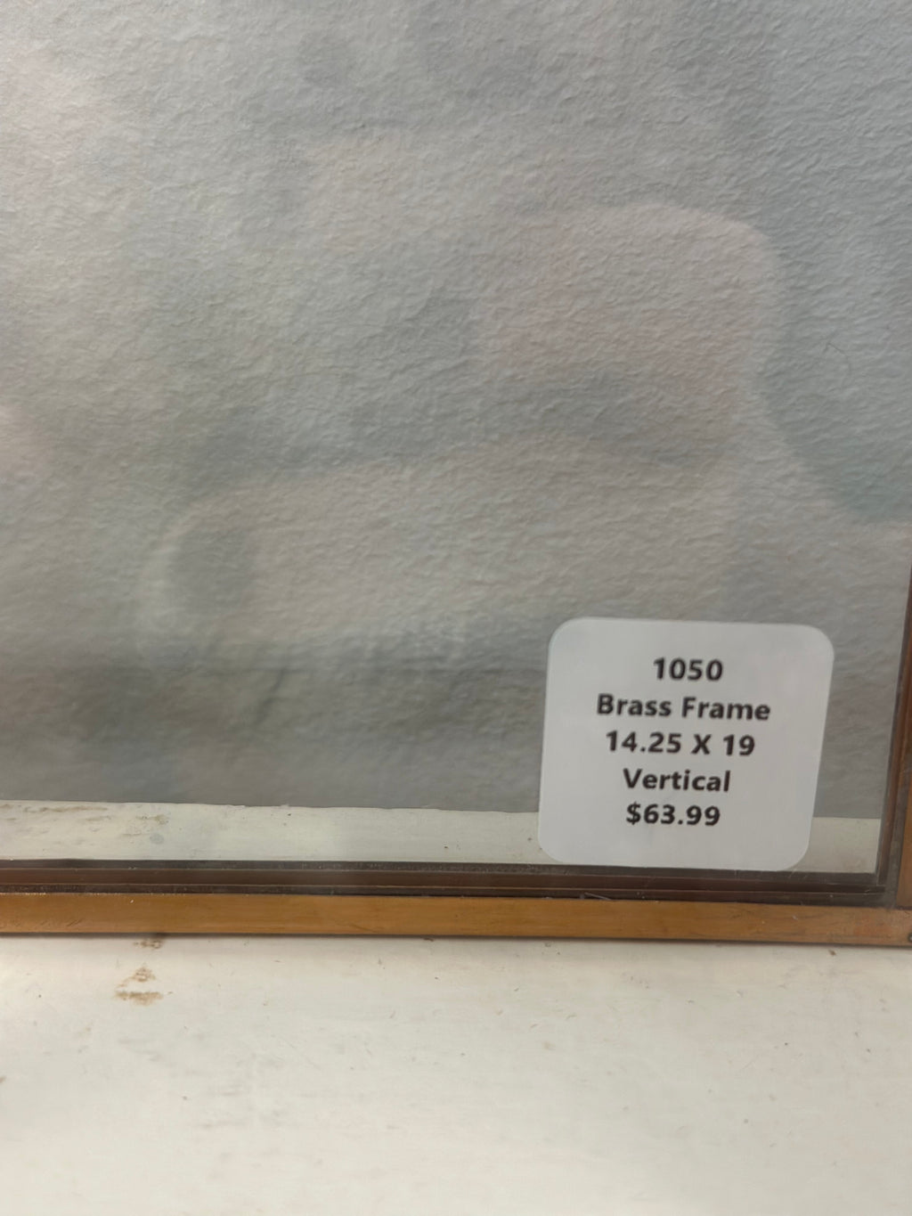 Brass/Leather Hanging Picture Frame