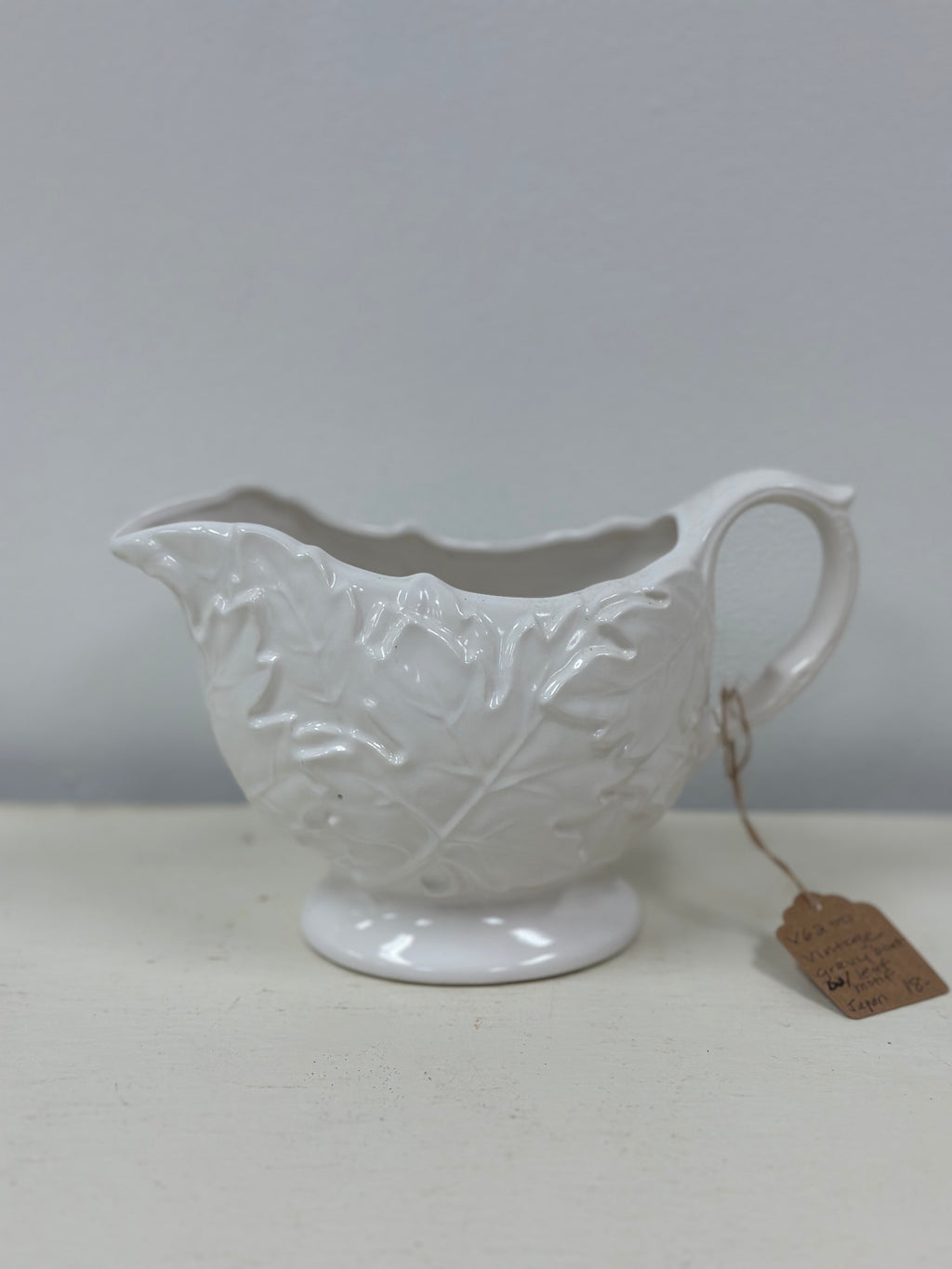 Vintage Gravy Boat (Leaf Motif)