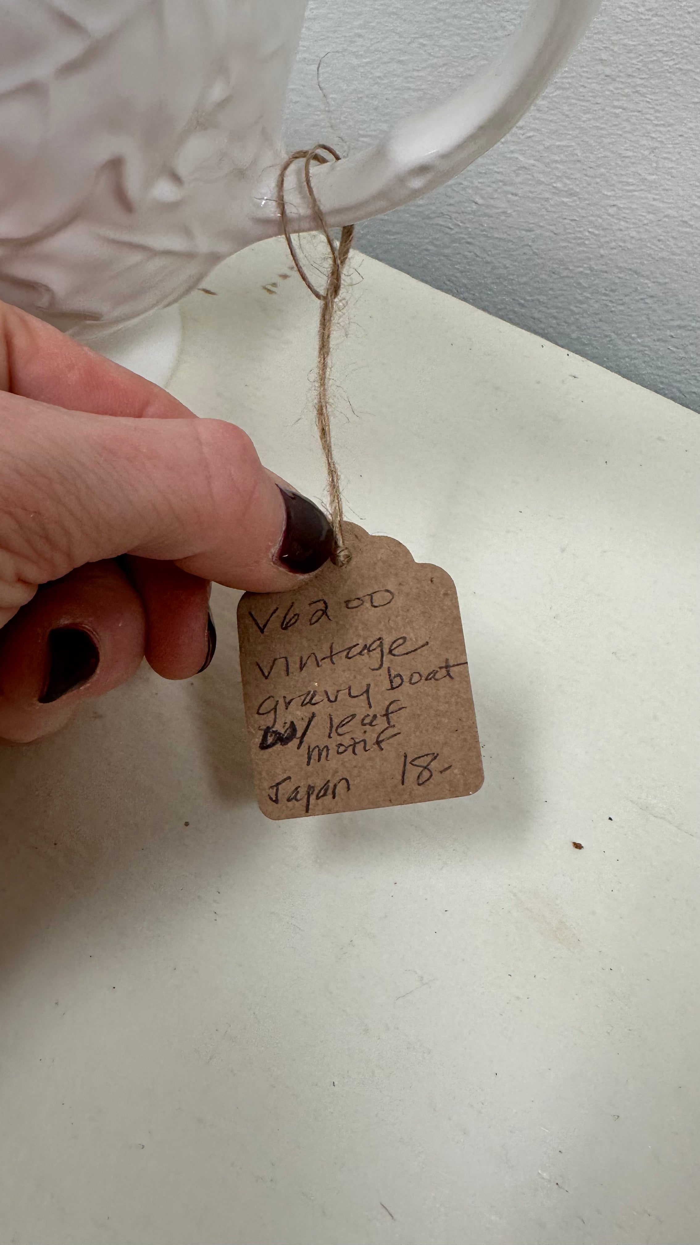 Vintage Gravy Boat (Leaf Motif)