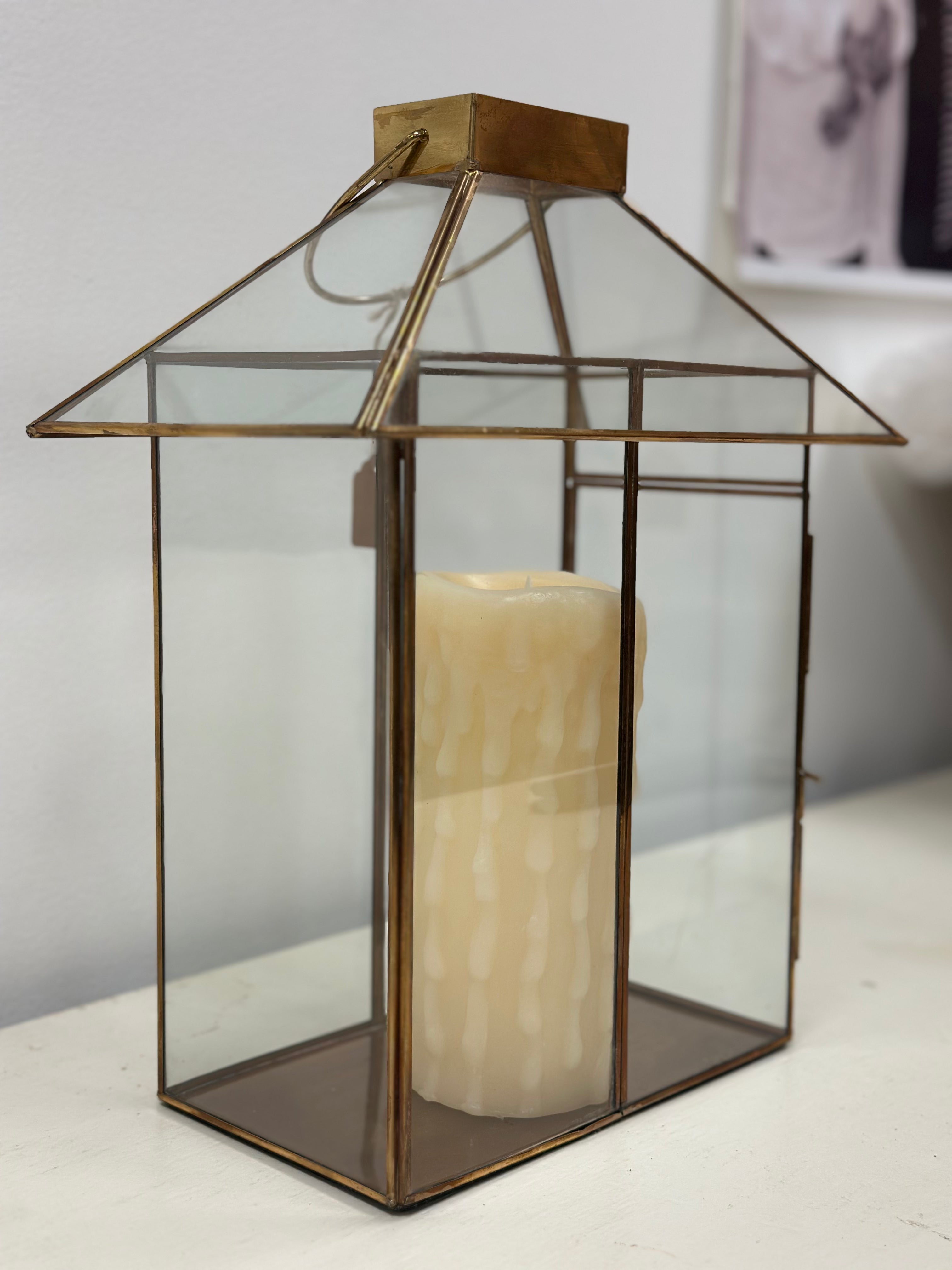 Brass/Glass/Gold Lantern