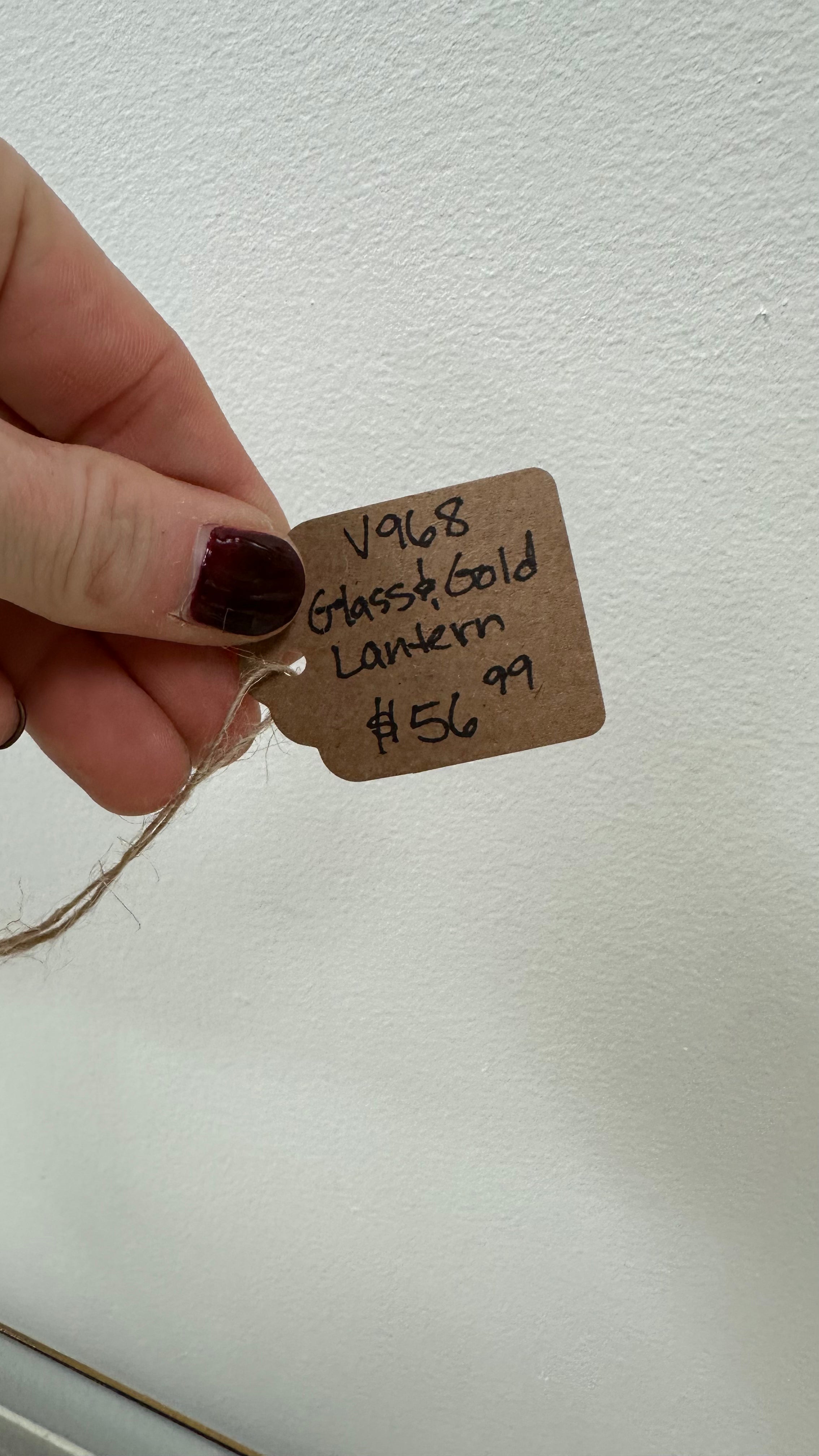 Brass/Glass/Gold Lantern