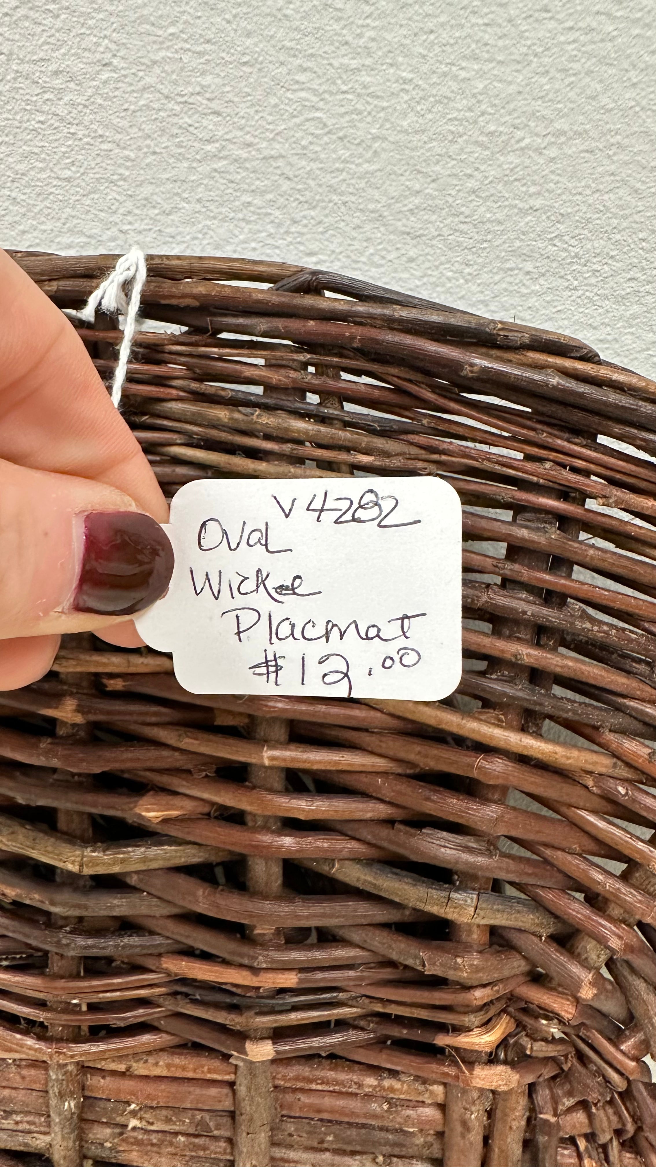 Oval Wicker Placemat