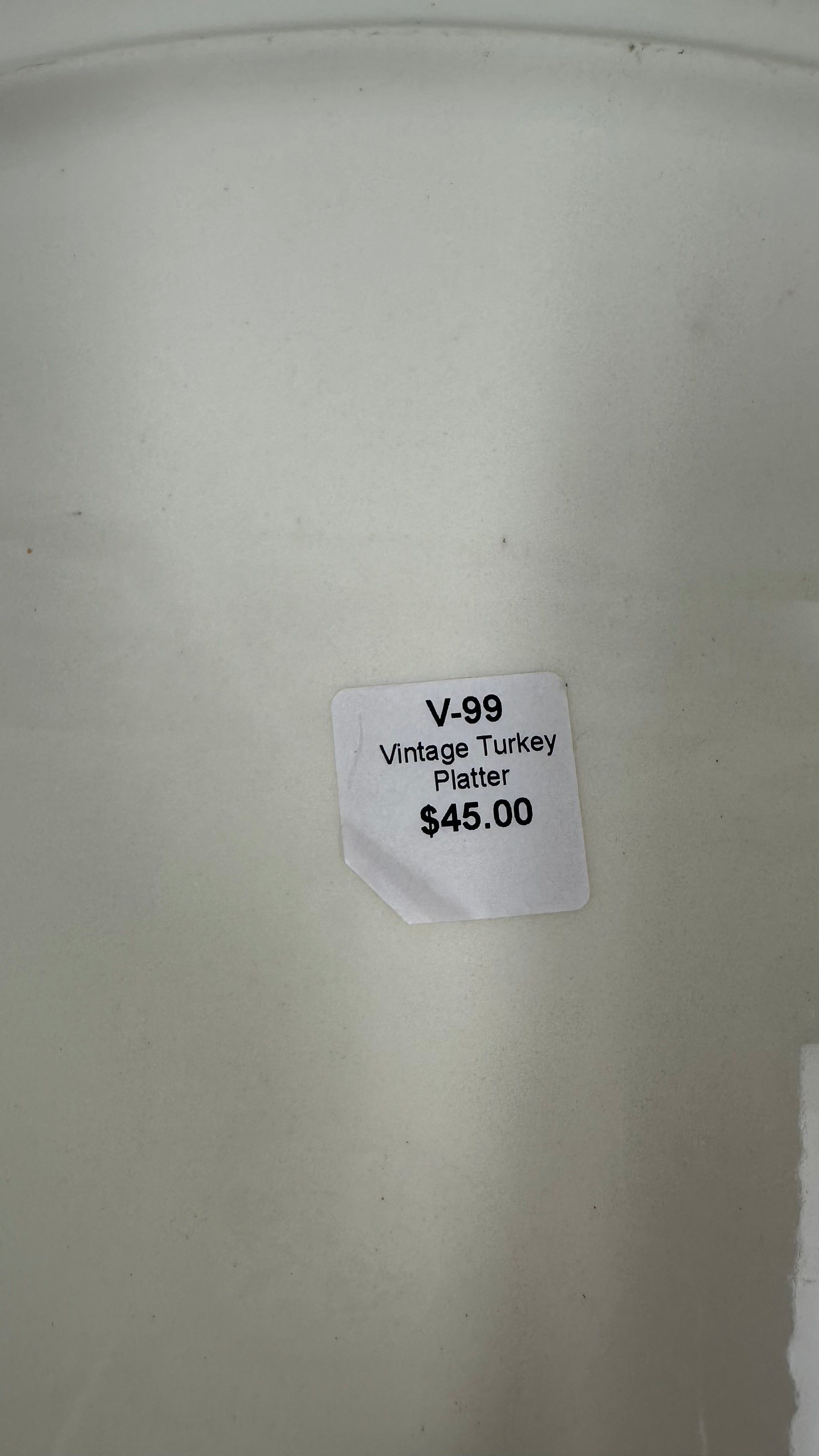 Vintage Turkey Platter