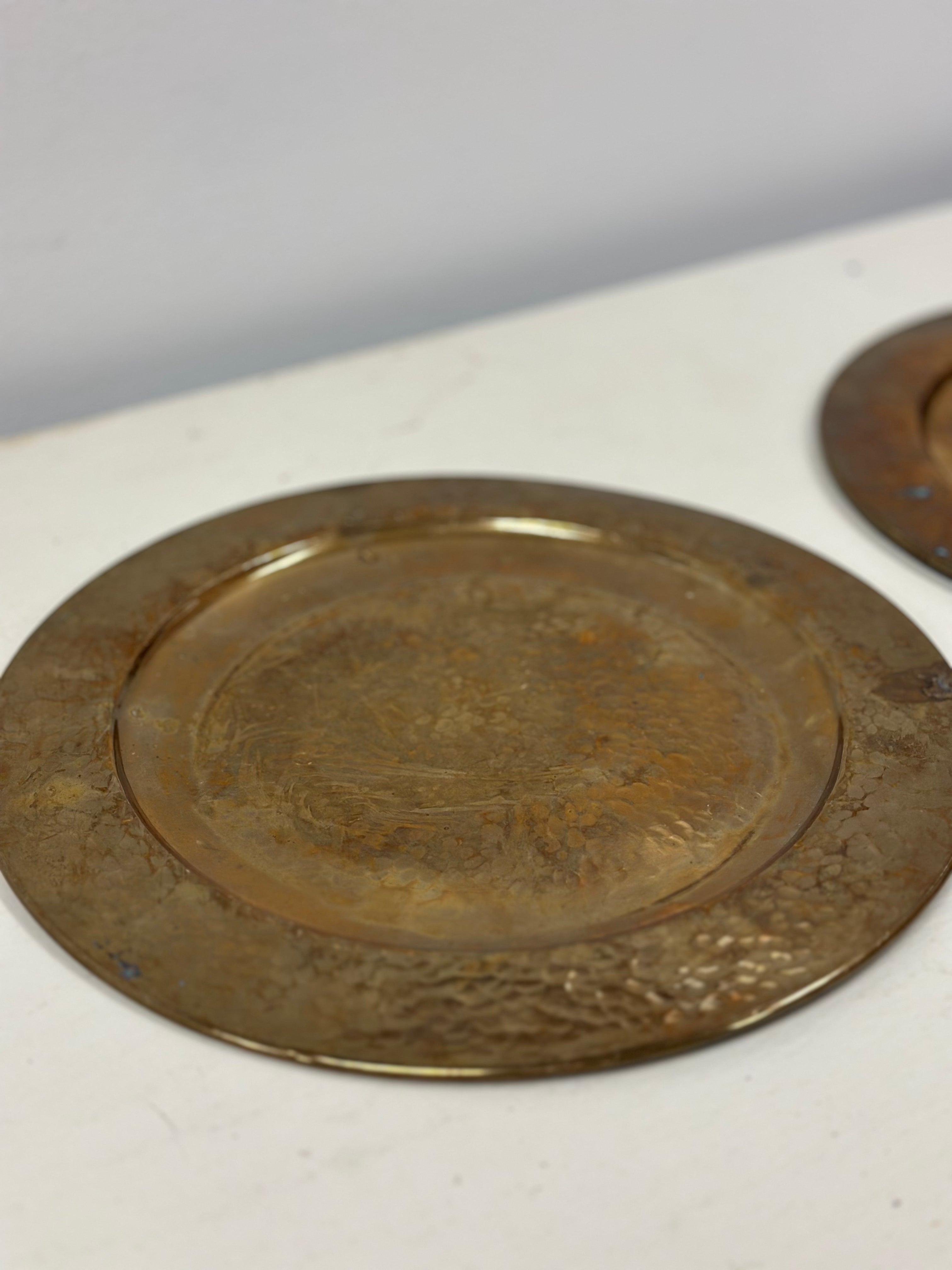 Vintage Brass Gold Charger