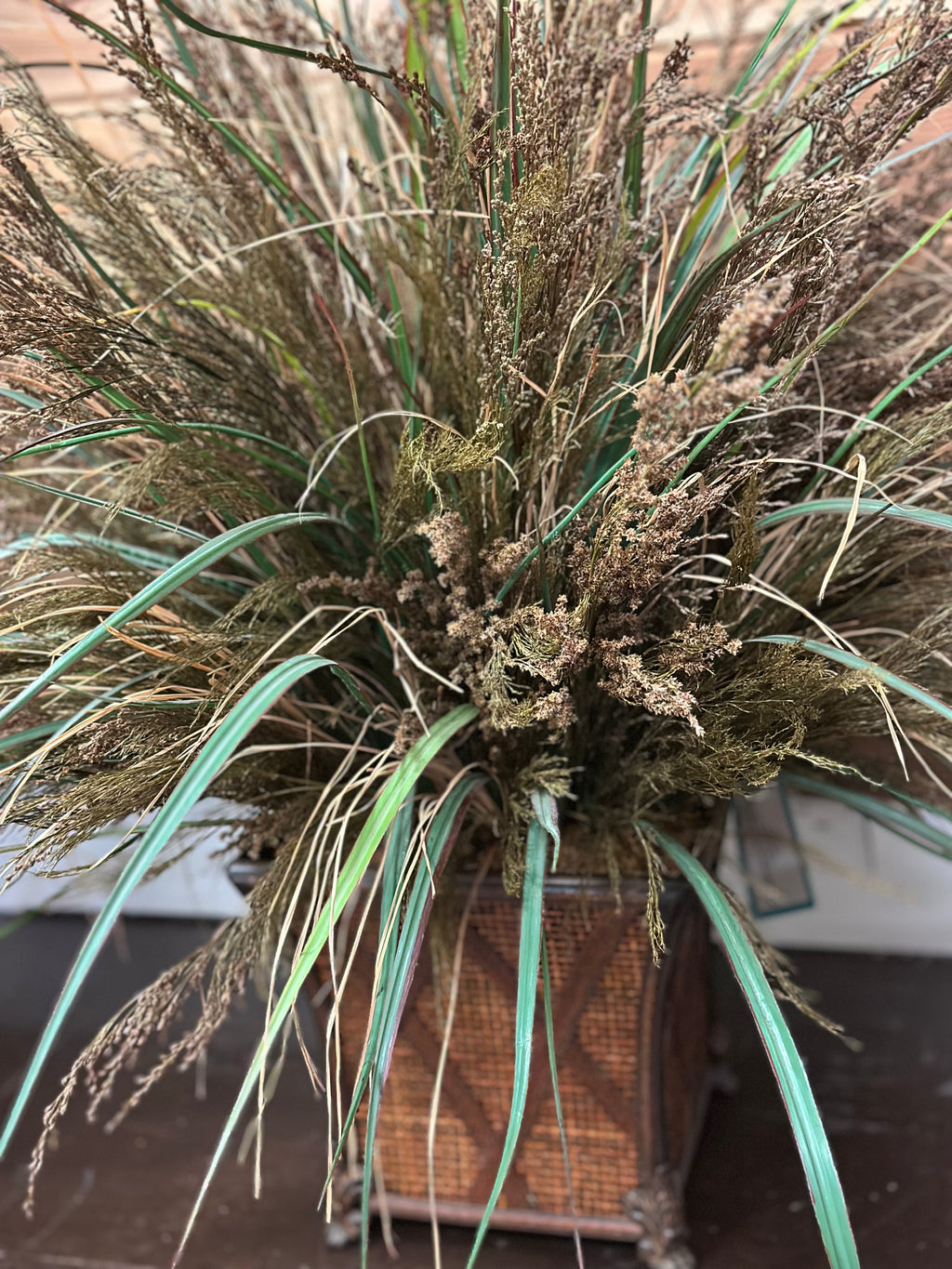 Rustic Faux Plant in Planter