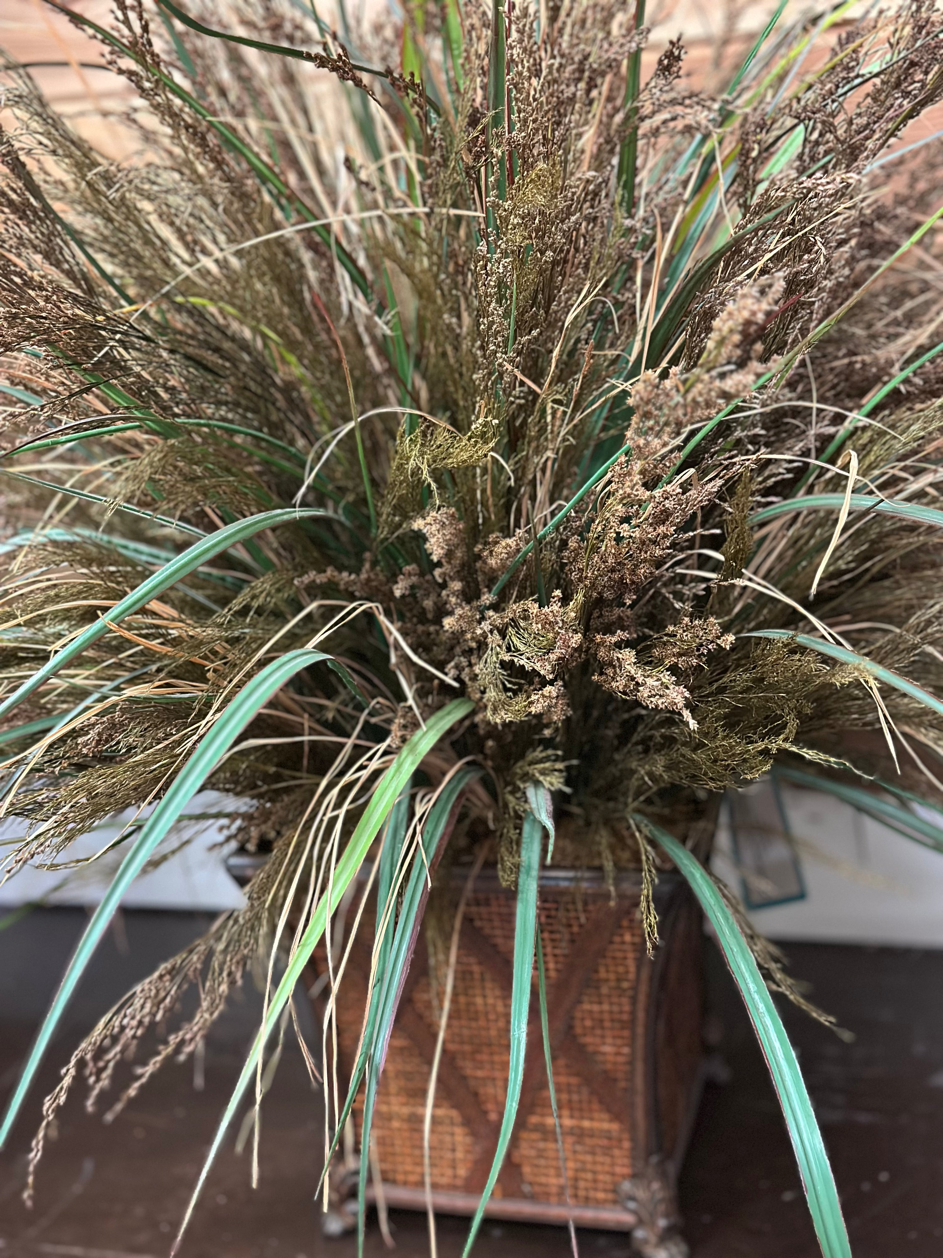Rustic Faux Plant in Planter