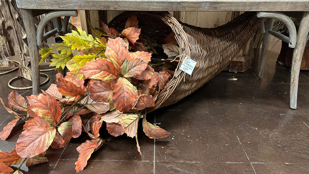 Giant Wicker Cornucopia