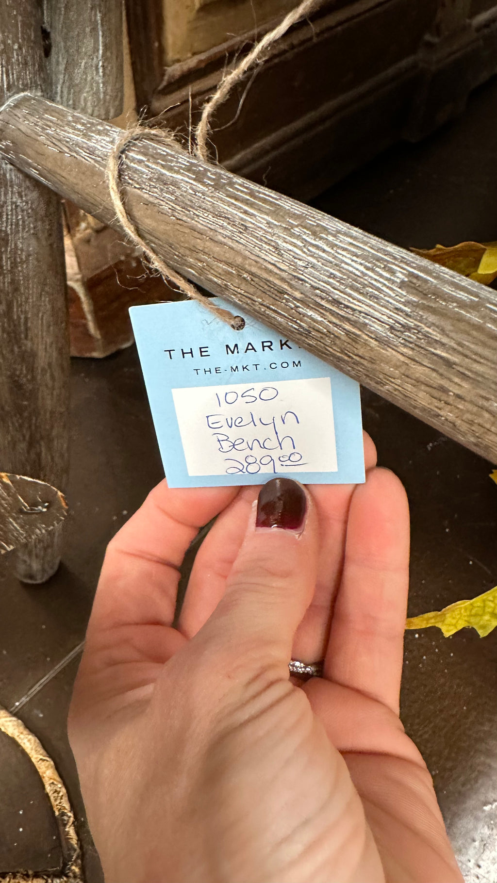 Evelyn Wood/Wicker Bench