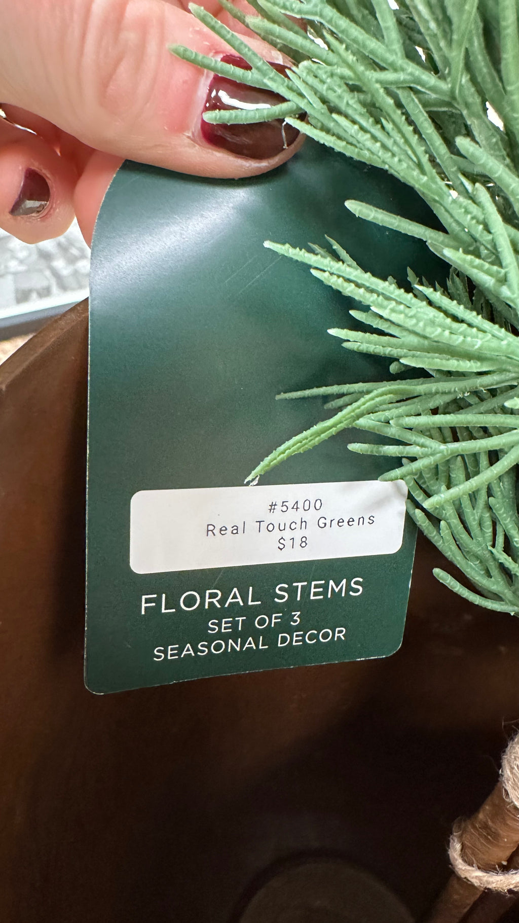Real Touch Fir Stems (Set of 3)